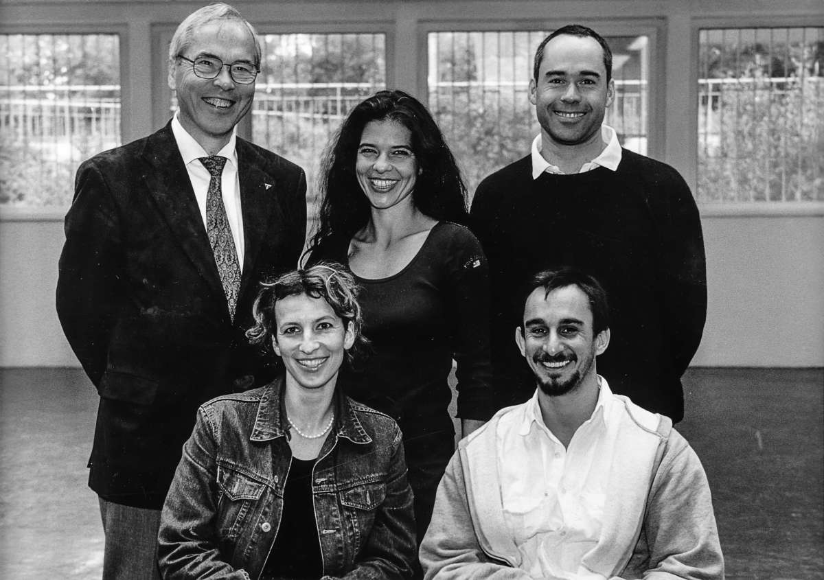 Die Gründer*innen des PZ v.l.n.r. Hans-Peter Glatte, Catarina Mora, Alexander Frangenheim, Silke Kubisch, Marco Santi
