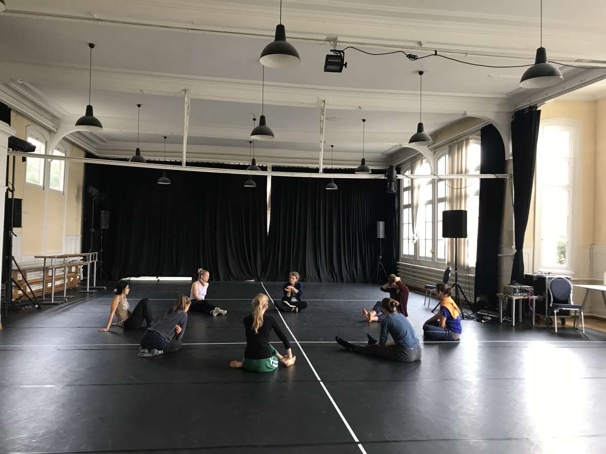 The heritage-protected dance space at Tunnelstr.